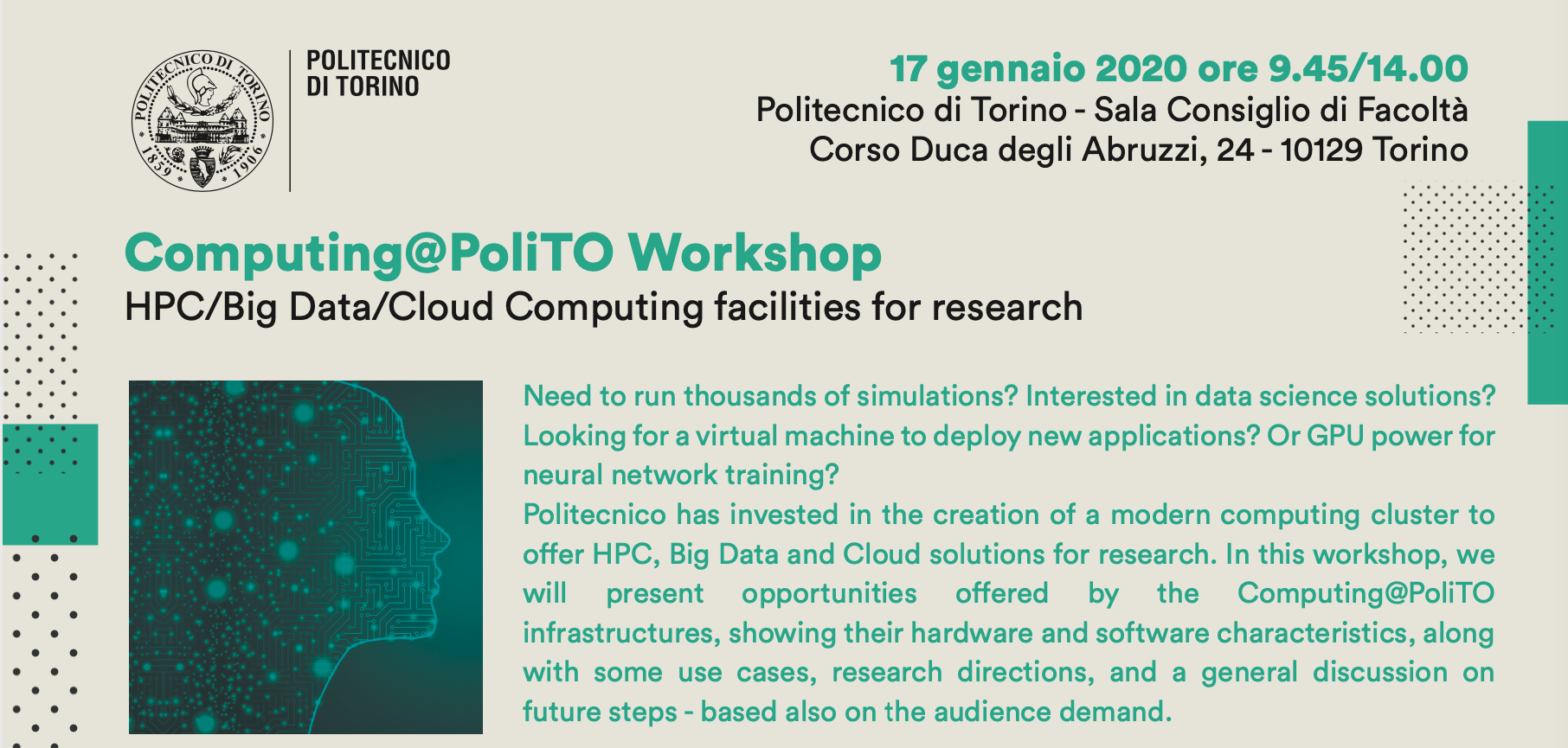 Read more about the article Computing@PoliTO Workshop